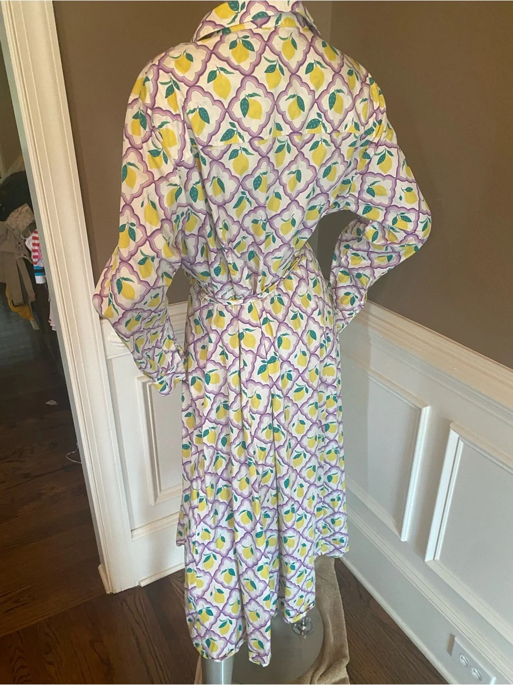 Boden Amy Cotton Shirt Dress Size 16-18L
Lemon Grove/Lacender - Picture 6 of 7
